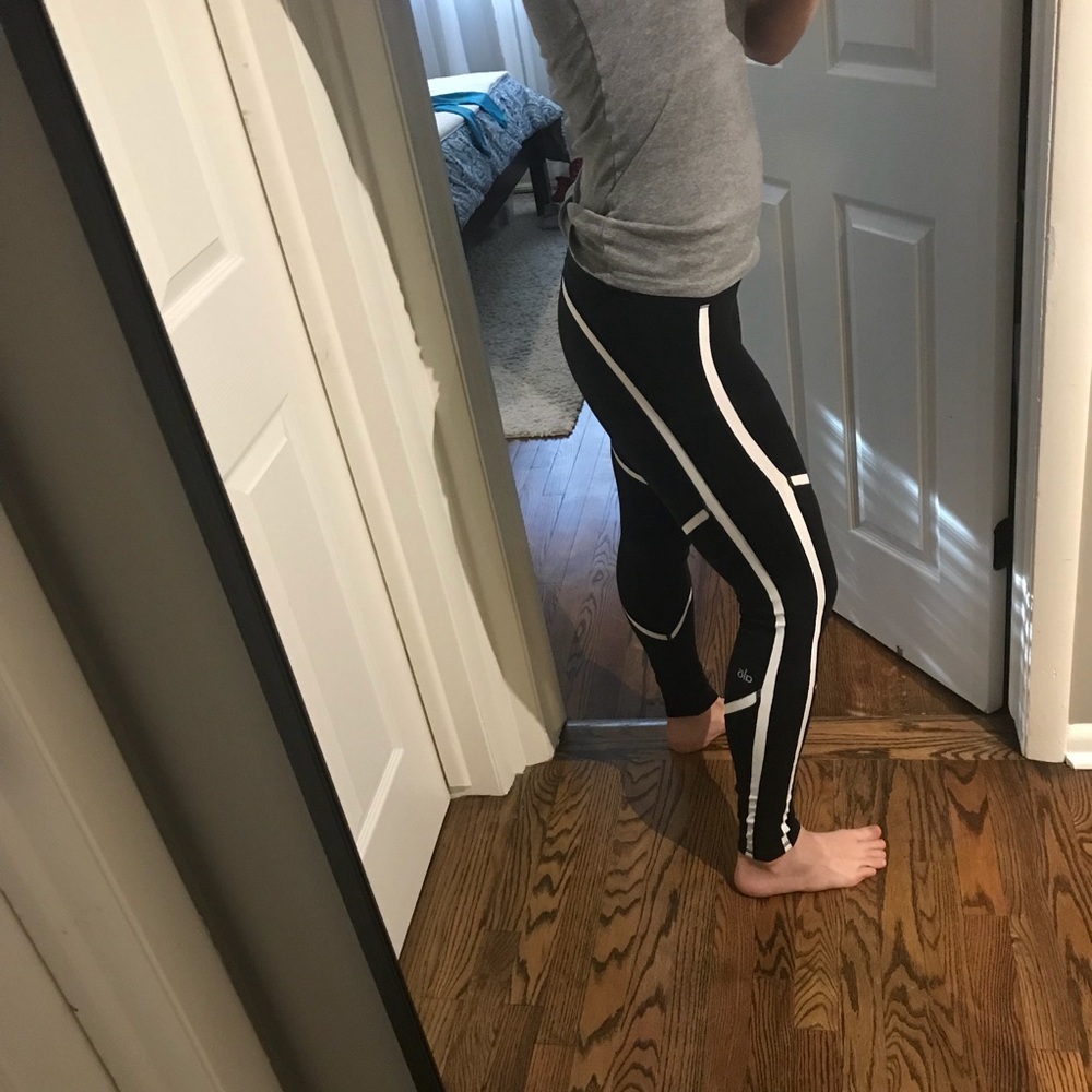 Alo black yoga pants leggings M
